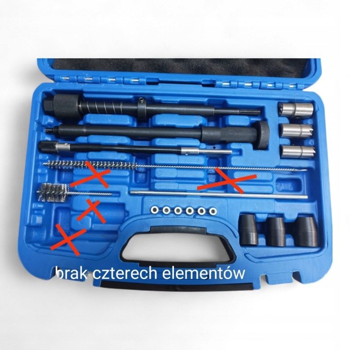 BGS Technic Комплект для очистки и frezowania гнезда и отверстий под форсунки BGS и свечи накаливания, фото 5
