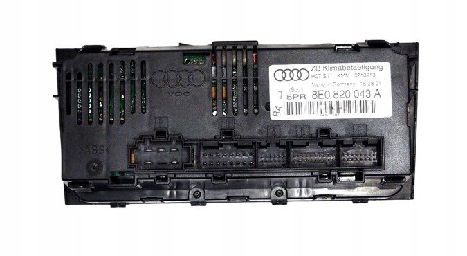 БЛОК УПРАВЛЕНИЯ ПЕЧКОЙ КОНДИЦИОНЕРА ПОДОГРЕВА СИДЕНИЙ AUDI A4 B6 8E0820043A, фото 3