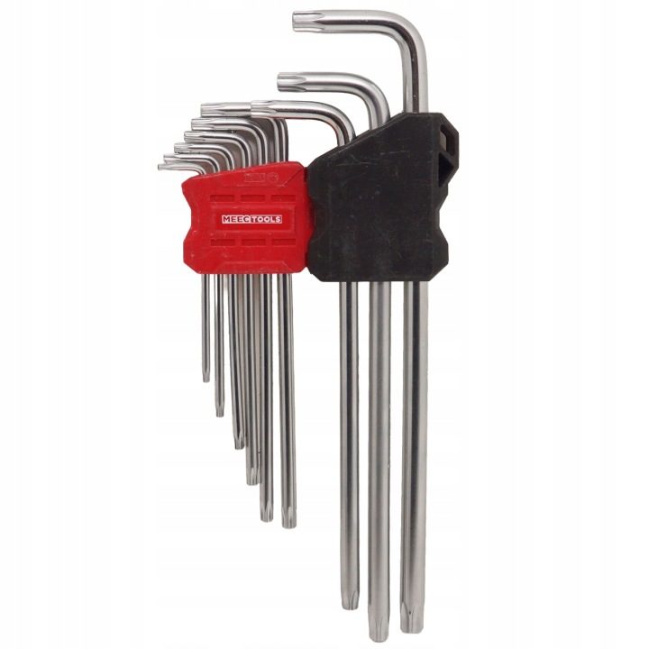 КОМПЛЕКТ КЛЮЧЕЙ TRZPIENIOWYCH TORX MEEC TOOLS 9 ELEMETÓW, фото 1