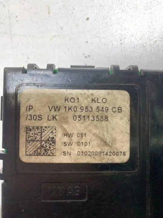 МОДУЛЬ РУЛЯ ДАТЧИК УГЛА ПОВОРОТА РУЛЯ № 1K0953549CB ОРИГИНАЛ WYSTAWIAM, фото 2