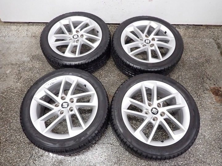 КОМПЛЕКТ ALUFELG ШИНЫ R17 5X112 SEAT LEON III 13 г., фото 1