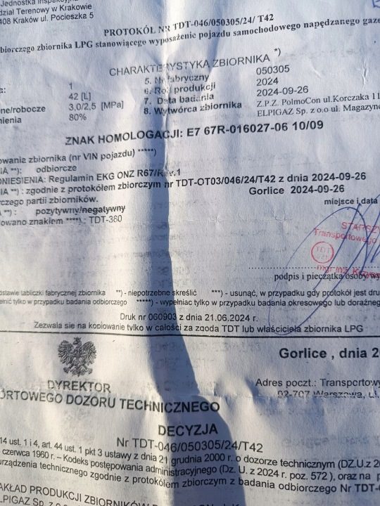 Баллон газовый в колесо 42 l ważna для 2034 г., фото 2