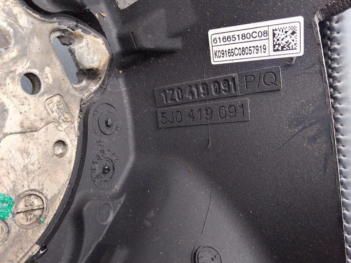 Skoda Fabia II РЕСТАЙЛИНГ VRS RS Руль Кожа Мультифункциональная + Airbag 5J0419091, фото 3