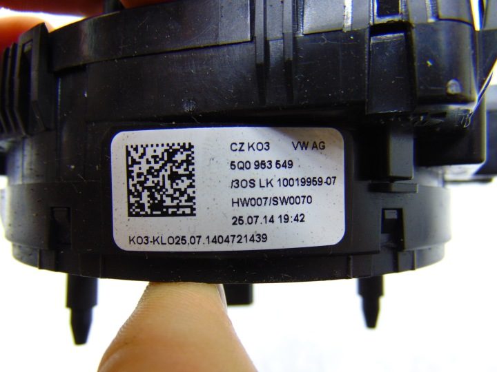 ШЛЕЙФ ПОДРУЛЕВОЙ ПОДУШКИ AUDI A3 8V 5Q0953549, фото 4