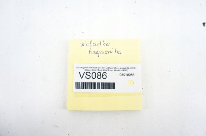 VS086 VW Passat B8 Личинка Пенопласт Багажника 3G0012115H, фото 8