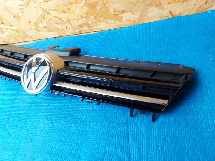 РЕШЕТКА РАДИАТОРА ПЕРЕДНЯЯ VOLKSWAGEN GOLF VII R-LINE 2012+ ОРИГИНАЛЬНАЯ 5G0853655C, фото 4