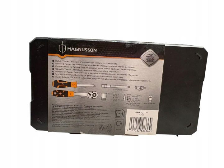 БОЛЬШОЙ КОМПЛЕКТ КЛЮЧЕЙ NASADKOWYCH MAGNUSSON 3/8" – 40 ЭЛЕМЕНТОВ ПРОФЕССИОНАЛЬНЫЙ, фото 3