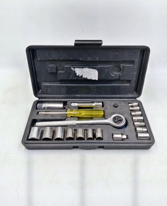 Торцевые головки в кейсе 21cz 3/8 4-19mm KN21, фото 1