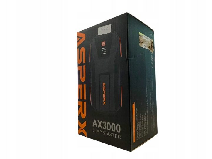 ASPERX Повербанк 3000A 12V Пусковое устройство Автомобиля LED Kompas IP64 Водонепроницаемое, фото 2