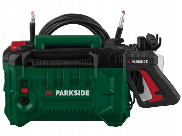 PARKSIDE мойка высокого давления PHDS 110 B2 1400W 110 бар 8m аксессуары, фото 3