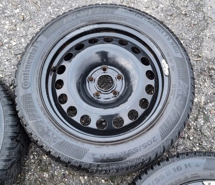 Колеса диски зимние шины Opel Astra IV J 205/55R16 Continental Winte Contact, фото 4