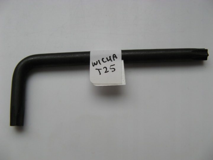 Ключ Torx с Otworem одинарный T25 сталь c.v. мощная Richmann C6673, фото 1