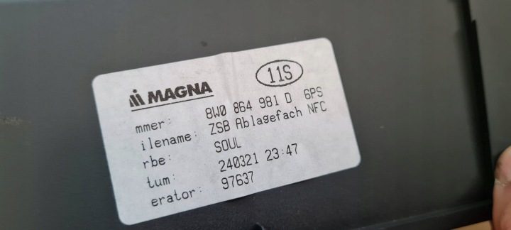 A6 C8 4K БЕСПРОВОДНАЯ ЗАРЯДКА БАРДАЧОК 4K0035502B 4K0864981A, фото 14