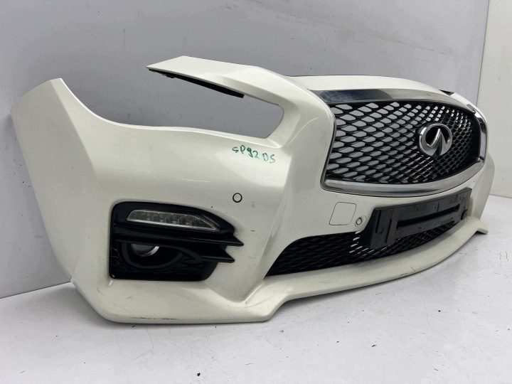 Infiniti Q50 Sport бампер передний решетка LED в сборе QAA, фото 3