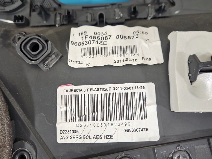 ОБШИВКА ДВЕРИ ПЕРЕДНЯЯ ЛЕВАЯ ОБШИВКА ВОДИТЕЛЯ PEUGEOT 508 I 10-18 96863074ZE, фото 5