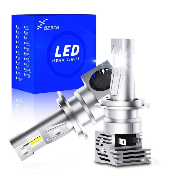 Лампы LED H7 GZ5CG PX26D 12 В 50 Вт 6500 K 6000 lm комплект 2 шт., фото 1