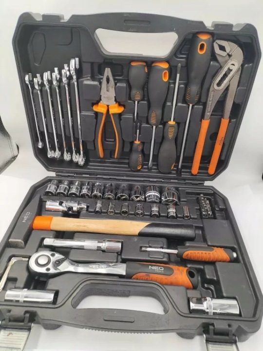 Комплект Инструментов Универсальный Кейс 56 шт. Торцевые головки NEO TOOLS, фото 1
