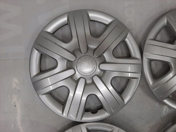 4× Колпак Skoda OE Оригинальный 14" серебристый, фото 11