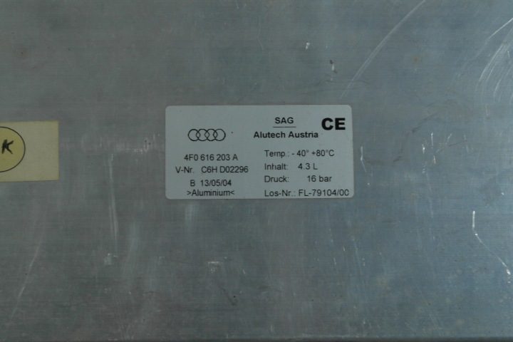 AUDI A6 C6 БАК ДАВЛЕНИЯ ВОЗДУХА ПОДВЕСКИ 4F0616203A, фото 2