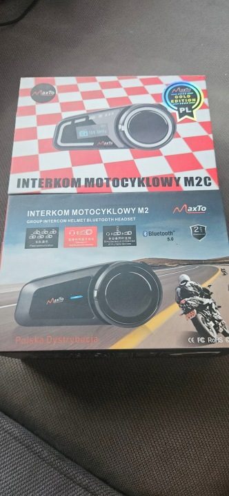 Интерком мотоциклетный Bluetooth MaxTo M2C на шлем, фото 1