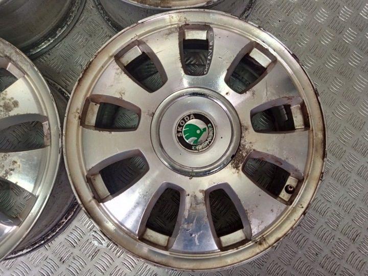 4× Литой диск Skoda OE 6.5" x 16" 5x100, фото 4