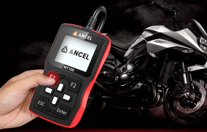 Ancel MT00 Сканер Диагностический Для Motocykli Samochdów OBD2 Honda Suzuki, фото 5