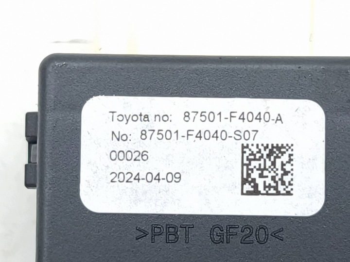Toyota C-HR II 2024 Реле подогрева сидений 87501F4040, фото 6