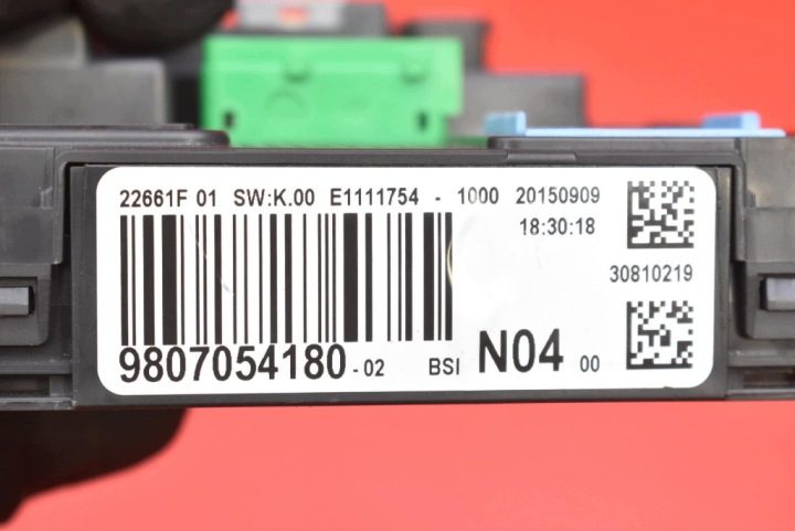 БЛОК ПРЕДОХРАНИТЕЛЕЙ BSI 9807054180-02 PEUGEOT 308 2 II T9 1.6 HDI 120 Л.С., фото 7