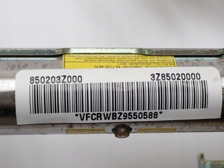 ШТОРКА AIRBAG БОКОВОЙ ПРАВЫЙ ОРИГИНАЛ УНИВЕРСАЛ 85020-3Z000 HYUNDAI I40 14 г., фото 3