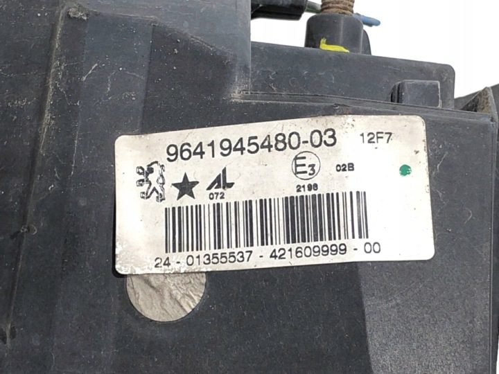 ПРОТИВОТУМАННАЯ ФАРА ПРАВАЯ ПЕРЕДНЯЯ PEUGEOT 407 SW 9641945480 Универсал 04-11, фото 6