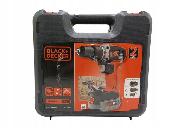 Дрель-шуруповерт аккумуляторный BLACK+DECKER | 18V, фото 6