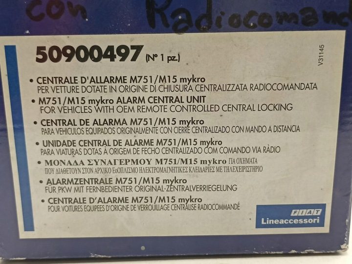 СИГНАЛИЗАЦИЯ ЗАВОДСКАЯ FIAT PUNTO 1999-2003 ОРИГИНАЛЬНАЯ OE, фото 8