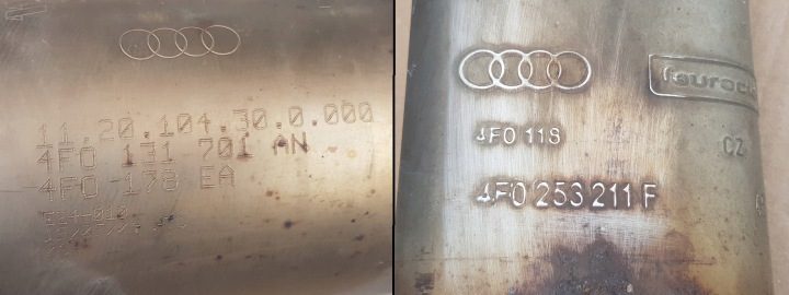 КАТАЛИЗАТОР ЛЕВЫЙ /- AUDI A6 C6 - 2.4 - 2.8 - 3.2 / - ОРИГИНАЛ - ОТЛИЧНОЕ СОСТОЯНИЕ, фото 2