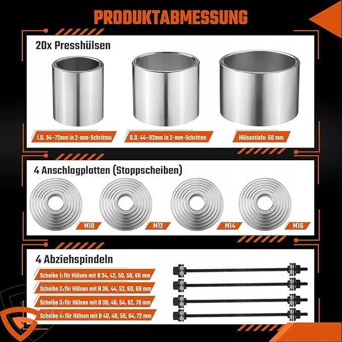 GEARMONSTER 27-częściowy комплект для wyciągania подшипников с чехол для przechowywan, фото 3