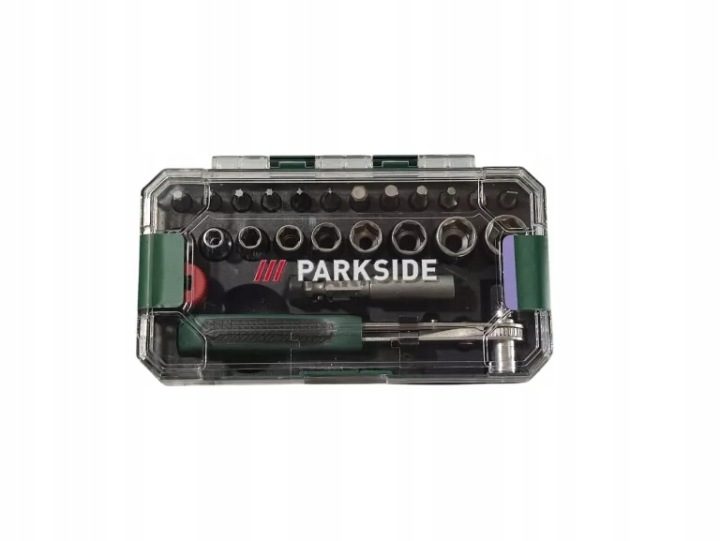 Parkside Комплект торцевых головок прецизионных Трещотка 23 шт., фото 3
