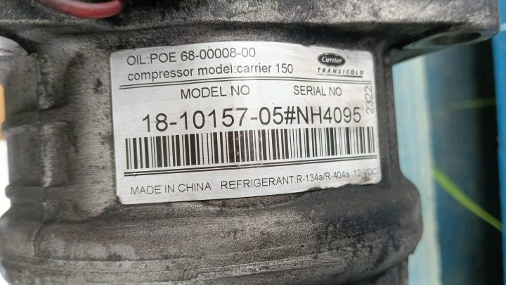 КОМПРЕССОР РЕФРИЖЕРАТОР CARRIER 150 18-10158-05 № 726/046, фото 3