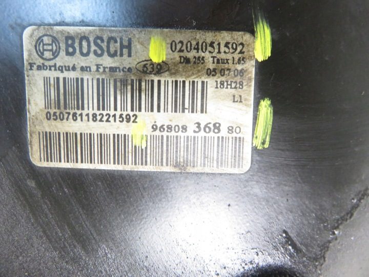 ВАКУУМНЫЙ УСИЛИТЕЛЬ ГЛАВНЫЙ ТОРМОЗНОЙ ЦИЛИНДР PEUGEOT 307 CC 9680836880, фото 3