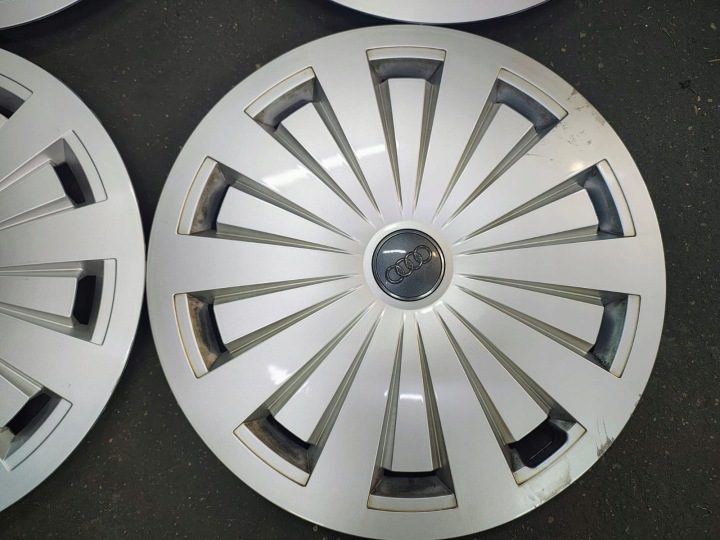 4× Колпак Audi OE Оригинальный 16" серебристый, фото 3