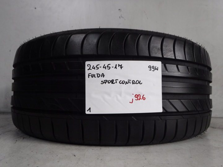 Шина летняя Fulda SportControl 245/45R17 99 Вт защита диска, усилитель (XL), фото 1