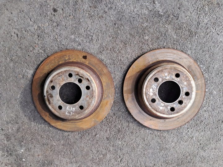Диски тормозные вентилируемые 298 мм ЗАДНИЕ BMW E39 520d-530d 520i-540i M47 M52, фото 2