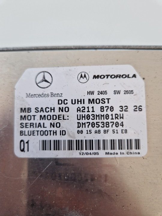 Блок управления Bluetooth Mercedes W203 OE A2118703226, фото 4
