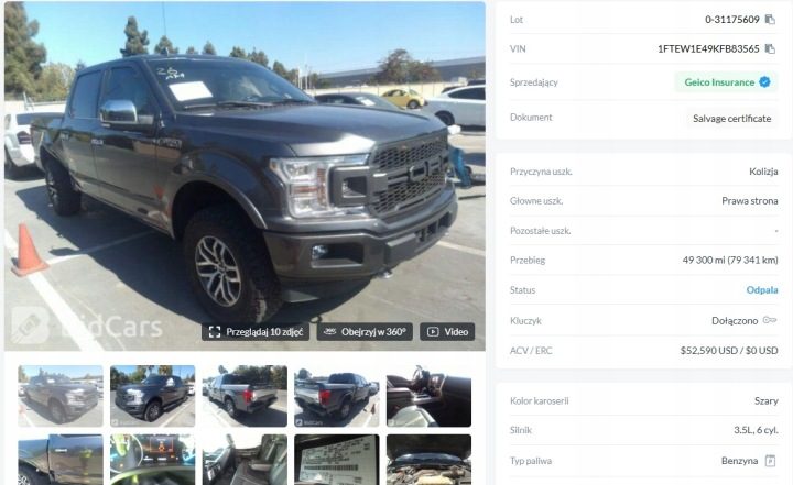 ДИФФЕРЕНЦИАЛ ПЕРЕДНИЙ FORD F150 PLATINUM 3.5B 2019 JL3W 3K147 AA, фото 9