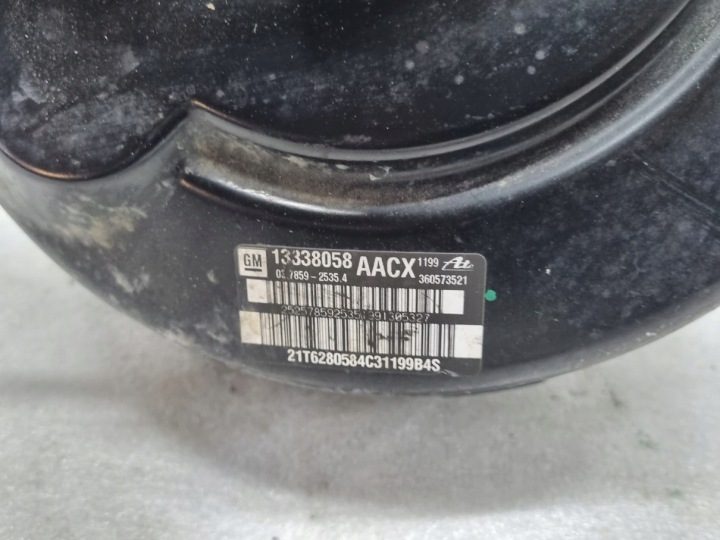 ВАКУУМНЫЙ УСИЛИТЕЛЬ ГЛАВНЫЙ ТОРМОЗНОЙ ЦИЛИНДР OPEL ASTRA J 1.3D 13338058, фото 2