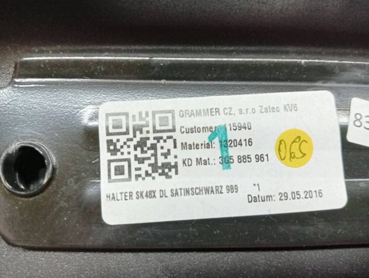 SKODA SUPERB III 17 г. ПОДЛОКОТНИК ДИВАНА ЗАДНИЙ 3G5885961, фото 9