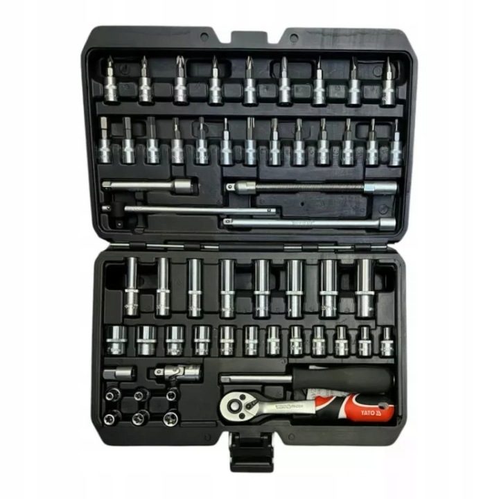 Yato YT-14501 Комплект инструментальный 1/4'' 56 шт., фото 1