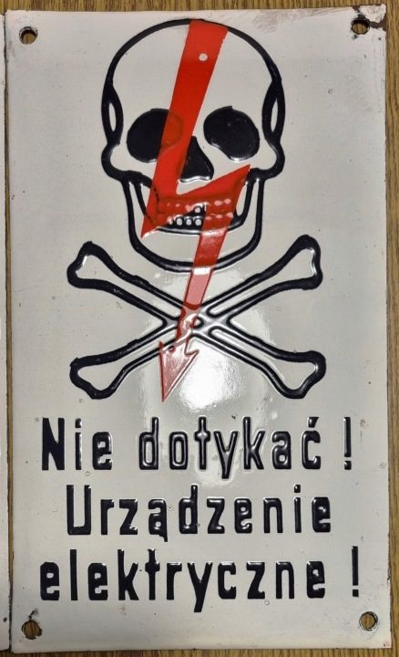 Табличка ПВХ НЕ DOTYKAĆ УСТРОЙСТВО ЭЛЕКТРИЧЕСКОЕ 30x20 Печать УФ + przylepce, фото 3