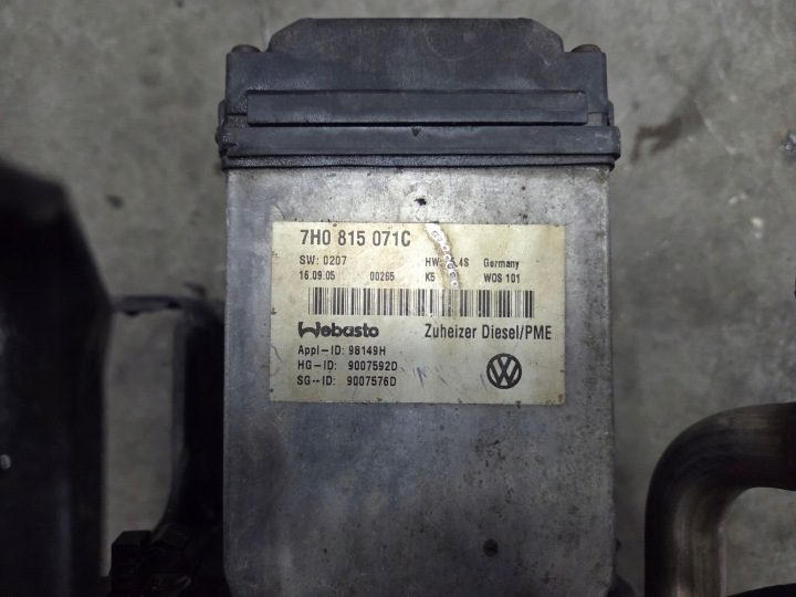 VW T5 подогреватель автономный отопитель WEBASTO 7H0815071G, фото 3