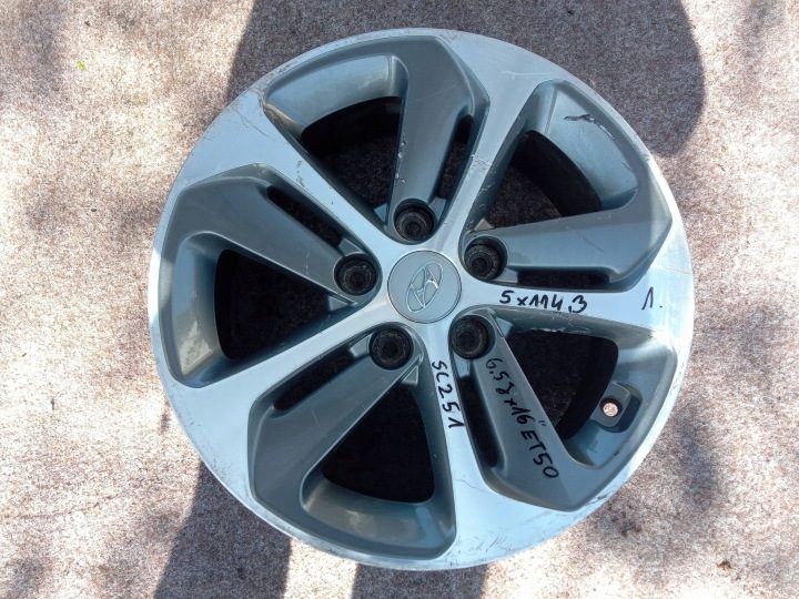 Литой диск Hyundai OE i30 См. фото x 16" 5x114.3, фото 1