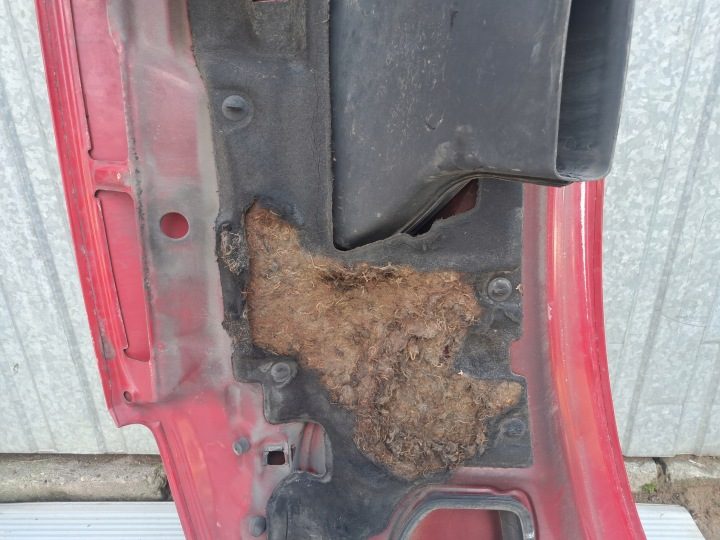 VW T4 капот двигателя красный, фото 9