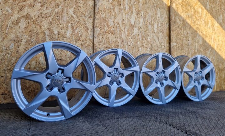 4× Литой диск Audi OE A4 S4 B8 8K См. фото x 17" 5x112 ET 45, фото 1